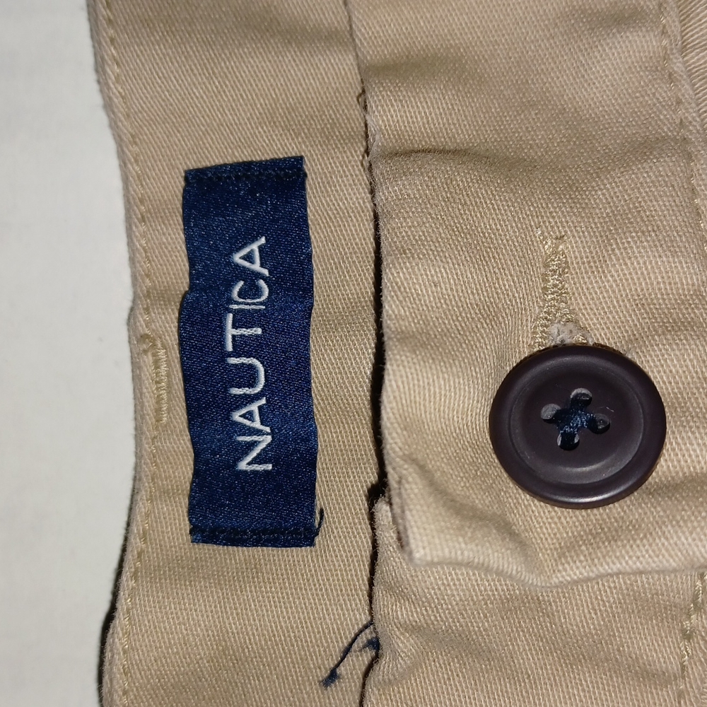 Nautica Deck Khaki Shorts Classic Fit Color-Tan NWT - Picture 7 of 10